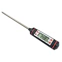Plastic and Steel Digital LCD Cooking Food Meat Probe Kitchen BBQ Thermometer Temperature Test Pen (Black).
