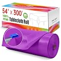 Plastic Table Cloth Disposable, 54In X 300Ft Table Cover Roll