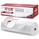 Plastic Table Cloth Disposable, 70 in x 110 ft Plastic Table Cover Roll