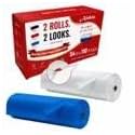 Plastic Table Cover Roll, 2 Rolls Disposable Tablecloth Plastic Tablecloth