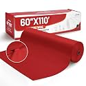 Plastic Table Cover Roll, Extra Wide 60 In X 110 Ft Disposable Tablecloth