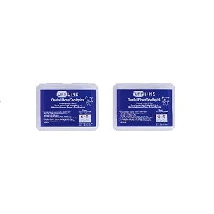 plastic tooth cleaning set dental floss toothpicks for clean teeth fresh breath healthy gums pack of 2
