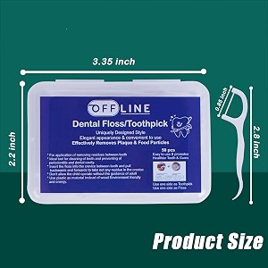 offline dental floss and toothpicks set for teeth amp gum cleaning pack of 3