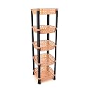 Plastic Vegetable Basket Rack | Fruit &amp; Potato Storage Organizer | Plastic | Ivory | 5 Layer