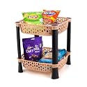 Plastic Vegetable Basket Rack | Fruit &amp; Potato Storage Organizer | Plastic | Ivory | 2 Layer