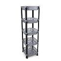 Plastic Vegetable Basket Rack | Fruit &amp; Potato Storage Organizer | Plastic | Silver | 5 Layer