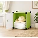 12 Door Plastic Wardrobe for Kids - Cupboard for Clothes Storage Rack, Almirah for Clothes, Baby Collapsible Wardrobe, Multi-Purpose Kids Storage Organizer for Books,Toy,Living Room