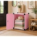 6 Door Plastic Wardrobe for Kids - Cupboard for Clothes Storage Rack, Almirah for Clothes, Baby Collapsible Wardrobe, Multi-Purpose Kids Storage Organizer for Books,Toy,Living Room