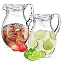 Plastic Water Pitcher (2-Pack Clear)