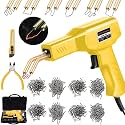 Plastic Welding Machine Car Bumper Repair Kit - Hot Staple Gun Plastic Welder &amp; 6 Types of Staples - Flat/Outside Corner/Inside Corner/Wave
