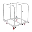 Platform Cart, 1400 lbs Heavy Duty Panel Cart, Lumber Cart Drywall Dolly for Moving Plywood, Sheetrock, Building Materials Steel Hand Truck, 31" x 28" x 35" (Black)
