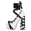 Platform Heels Chunky Bow Ribbon Pumps