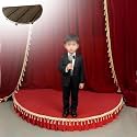 Platform For Speech Stage,School Small Performance Stand Half Circle,Folding Stage Platform For Wedding Entertainment,Drum Band Stages Riser Modular System For Events(Red,100x50cm(39x19.6in))