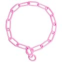 Platinum Pets 21-inch x 3mm Coated Fur Saver Collar, Medium, Cotton Candy Pink