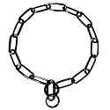 Platinum Pets Coated Fur Saver Chain Training Collar, 21-Inch by 3mm, Black