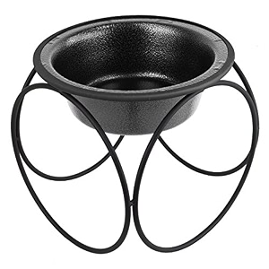 platinum pets olympic single diner feeder with stainless steel dog bowl large silver vein