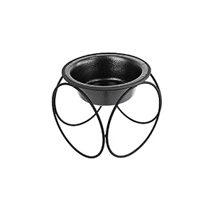 platinum pets olympic single diner feeder with stainless steel catdog bowl x-small silver vein