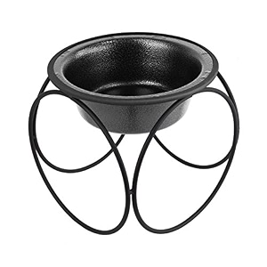 platinum pets olympic single diner feeder with stainless steel dog bowl medium silver vein
