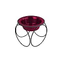 Platinum Pets Olympic Single Diner Feeder with Stainless Steel Cat/Dog Bowl, X-Small, Raspberry Pop