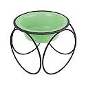 Platinum Pets Olympic Single Diner Feeder with Stainless Steel Dog Bowl, Medium, Mint Green