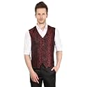PLATINUM STUDIO Men39s Waistcoat NJ-796-MRN-38_Maroon_38