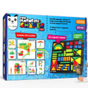 PLAY PANDA Fun Magnetic Shapes (senior) Type 2 with 58 Magnetic Shapes & 200 Puzzles