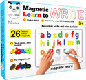 PLAY PANDA Magnetic Learn to Write Small Letters - includes Write and Wipe Magnetic Board, 26 Small Letter Magnets, Dry Erase Sketch Pen and Duster - Simplify teaching and learning