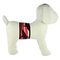 PlayaPup Male Dog Belly Band, Shark Red, XX-Small