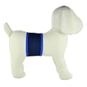 PlayaPup Male Dog Belly Band, Navy/Royal, X-Small