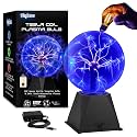 Plasma Ball 7 Inch, Tesla Glass Plasma Globe, Touch & Sound Sensitive