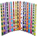 Playbees Emoticon No 2 Pencils for Kids - 1440 Pack Bulk Kids Pencils #2 with Erasers - Assorted Smiley Birthday Party Favors, Classroom Prizes, Goody Bag Stuffers, Teacher's Educational Supplies