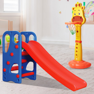 playgro combo pack super senior slide  3 in 1 giraffe basketball sports activity toys yellow green orange