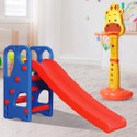 PLAYGRO Combo Pack Super Senior Slide & 3 in 1 Giraffe Basketball Sports Activity Toys (Yellow, Green, Orange)
