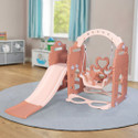 PLAYGRO Monumental Slide Combo Garden Slide Hanging Swing for Kids & Toddlers (Brown)