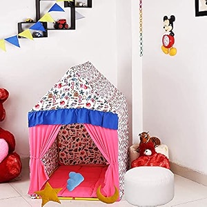 playhouse kids wiki up kids tent house in pink color mini small size for boys amp girls mini tent frame quilt bean bag with beans amp cushions