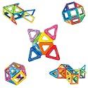 PlayMagic Magnaplay Magnetic Tiles 32 Pcs|Multiple Shape & Colour Tiles|Magnetic Blocks Building Set|STEM Toy|Learning Game for Kids 3+|Constructive and Creative Toy| |MagnaPlay Tiles - 32 pcs