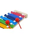 Ecofriendly Wooden Multicolor Xylophone with 8 Note and 2 Mallets - Musical Toy