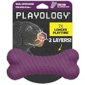 Playology Dual Layer Bone Dog Chew Toy - Jumbo, Bacon Scent