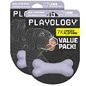 Playology Dual Layer Bone Dog Chew Toy -Small, Lamb Scent, 2-Pk
