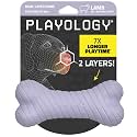 Playology Dual Layer Bone Dog Chew Toy - Jumbo, Lamb Scent