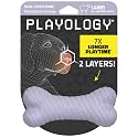 Playology Dual Layer Bone Dog Chew Toy - Medium, Lamb Scent