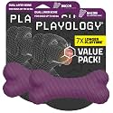 Playology Dual Layer Bone Dog Chew Toy - Medium, Bacon Scent, 2-Pk