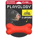 Playology Dual Layer Bone Dog Chew Toy - Medium, Beef Scent