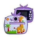 1 Year Warranty Kids Instant Print Digital Camera 12MP Photo Video Recorder with Built in Printer Filters Rechargeable Battery Paper Rolls Fun Toy for Children Gift Camera Set-Blue