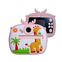1 Year Warranty Kids Instant Print Digital Camera 12MP Photo Video Recorder with Built in Printer Filters Rechargeable Battery Paper Rolls Fun Toy for Children Gift Camera Set-Blue