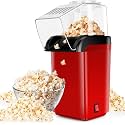 Playpulse® (5-Years Warranty) Oil-Free Hot Air Popcorn Maker – 1200W Electric Popper Machine for Healthy, Fast Snacks, Easy to Use, Ideal for Home, Kids, Parties & Movie Nights- Multi-Colour