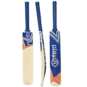 playr flick tennis popular willow bat - superior grip high performance cricket bat for power shots durable lightweight for training casual club matches for all season