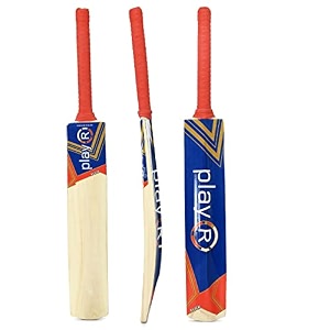 playr flick tennis popular willow bat - superior grip high performance cricket bat for power shots durable lightweight for training casual club matches for all season
