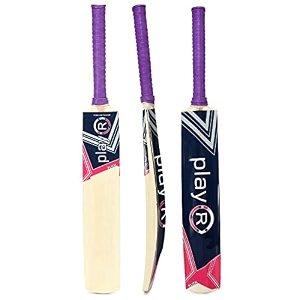 playr flick tennis popular willow bat - superior grip high performance cricket bat for power shots durable lightweight for training casual club matches for all season