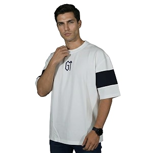 playR x GT White OS TEE for